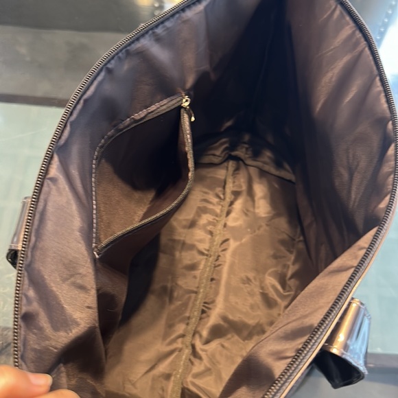 Cute gray plastic tote bag / shoulder bag - Picture 5 of 6